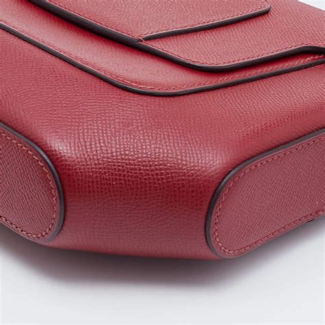 HERMES Epsom Octogone 23 Rouge H